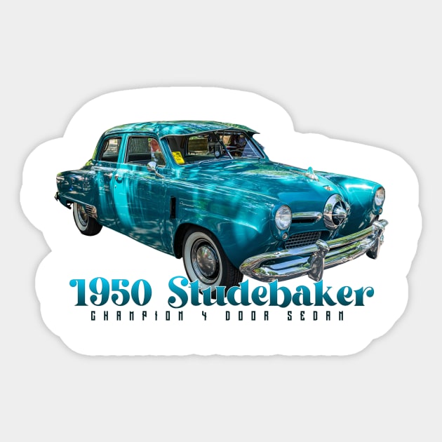 1950 Studebaker Champion 4 Door Sedan Sticker by Gestalt Imagery